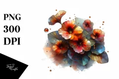 Abstract Glossy Nasturtium Made of | Clipart Product Image 3