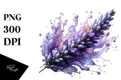 Lavender with Watercolor Splash Product Image 3