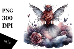 Gothic Fairy on Cloud PNG Product Image 1