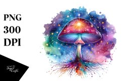 Magical Celestial Astral Mushroom Watercolor Product Image 3