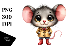 Baby Unicorn Rain Boots Mouse Funny Clipart Product Image 1