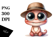 Funny Sitting Hat with Big Eyes | Clipart Product Image 1