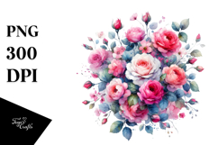 A Translucent Monkey Made of Flowers, White Background Product Image 1