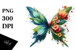 Abstract Vibrant Butterfly PNG Product Image 3