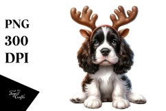 Expressive English Springer Spaniel Clipart Product Image 1