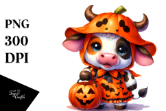 Vibrant Baby Cow Halloween Costume | Clipart Product Image 1