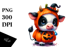 Vibrant Baby Cow Halloween Costume | Clipart Product Image 1