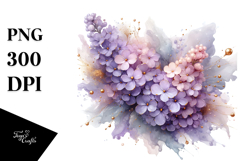 Glossy Lilac Abstract PNG Product Image 1