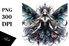 Detailed Gothic Fairy PNG Product Image 1