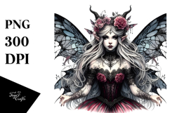 Detailed Gothic Fairy PNG Product Image 1