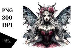 Detailed Gothic Fairy PNG Product Image 1