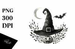 Vintage Halloween Hat PNG Product Image 3