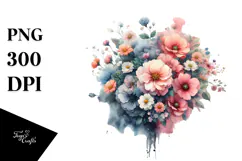 Flower Painting PNG Product Image 1