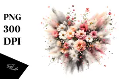 Flower Painting PNG Product Image 1