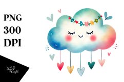Cute Simple Cloud, PNG Product Image 1