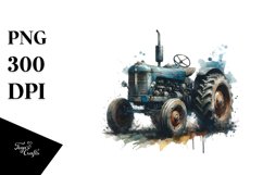 Vintage Dirty Tractor PNG Product Image 3