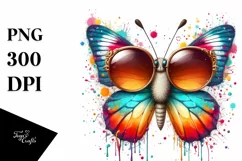 Colorful Butterfly with Vibrant Artistic Style | Sublimation Product Image 3