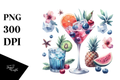 Creative Cocktail View from Back PNG Product Image 1