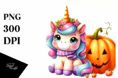 Vibrant Baby Unicorn Clipart Product Image 3