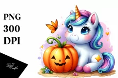 Vibrant Baby Unicorn Clipart Product Image 3
