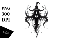 Gothic Evil Witch Clipart PNG Product Image 1