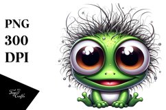 Crazy Baby Frog | Sublimation | Clipart Product Image 1
