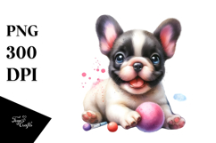 Baby French Bulldog with Big Eyes, Transparent PNG Product Image 1