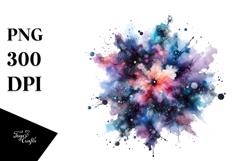 Abstract Cosmos Splash Clipart Product Image 1