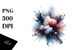 Abstract Cosmos Splash Clipart Product Image 1