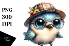 Cute Baby Hummingbird PNG Product Image 1