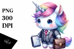 Cute Business Man Baby Unicorn | Sublimation Product Image 3