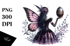 Creative Golden Fairy with Easter Egg PNG Product Image 1