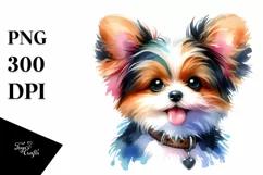 Colorful Dog Watercolor PNG Product Image 3