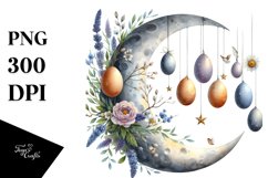 Half Moon with Eggs Hanging PNG Product Image 1