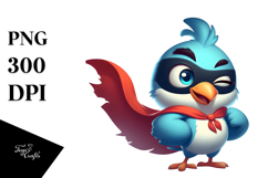Bird with Sarcastic Side-eye, Centered PNG Product Image 1