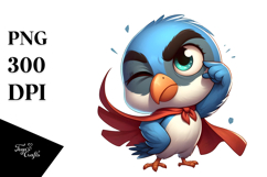 Bird with Sarcastic Side-eye, Centered PNG Product Image 1