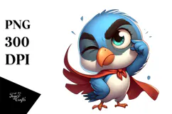 Bird with Sarcastic Side-eye, Centered PNG Product Image 1