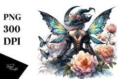Gothic Fairy on Star PNG Product Image 1