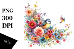 Colorful Bird Painting PNG Product Image 1