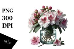 Jar with Rhododendron Clipart Product Image 3