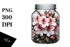 Jar with Rhododendron Clipart Product Image 3