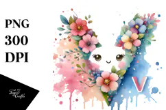 Cute Flower Painting PNG Product Image 1