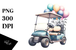 Vintage Dirty Golf Cart with Balloons, 20 oz Tumbler Product Image 1