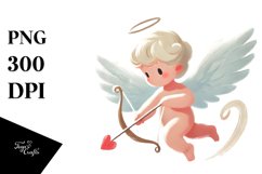 Paint Brush Style Cupid PNG Product Image 1