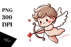Cupid Paint Brush Style PNG Product Image 1