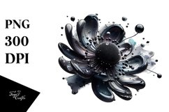 Shiny Anemone with Metallic Insertions | Clipart Product Image 1