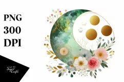 Moon Flowers PNG Product Image 3