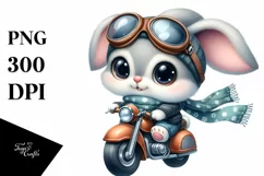 Easter Bunny Scarf Flower, Clipart |T-shirt, Mug PNG Product Image 8