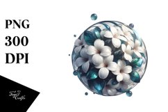 y Shiny Jasmine with Round Splash | Clipart Product Image 1