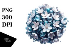 y Shiny Jasmine with Round Splash | Clipart Product Image 1